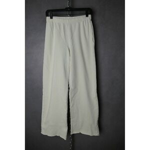 Xirena Cream Linen Blend Wide Leg Lounge Pants Elastic Waist Drawstring